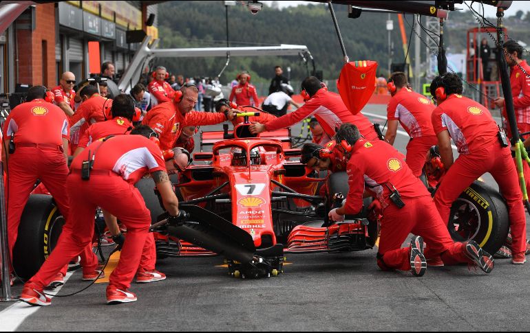 Sebastian Vettel marcó el mejor registro de la primera sesión y Kimi Raikkonen en la segunda. AFP/E. Dunand