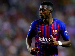 Dembélé aprovecho un balón rescatado por Sergi Roberto para anotar el único gol del partido. AFP/B. Cremel