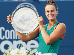 Aryna Sabalenka consumó apenas su segundo título en el circuito de la WTA. AFP / M. Meyer