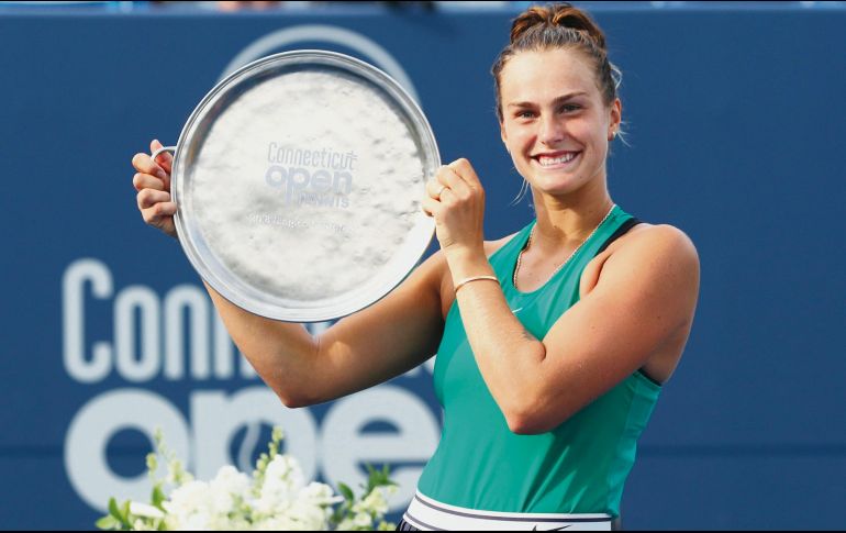 Aryna Sabalenka consumó apenas su segundo título en el circuito de la WTA. AFP / M. Meyer