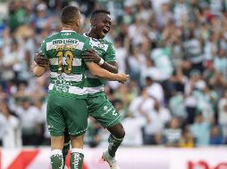 Por los guerreros de la Comarca Lagunera anotó el colombiano Deinner Quiñones, a los 86. MEXSPORT / J. Martínez