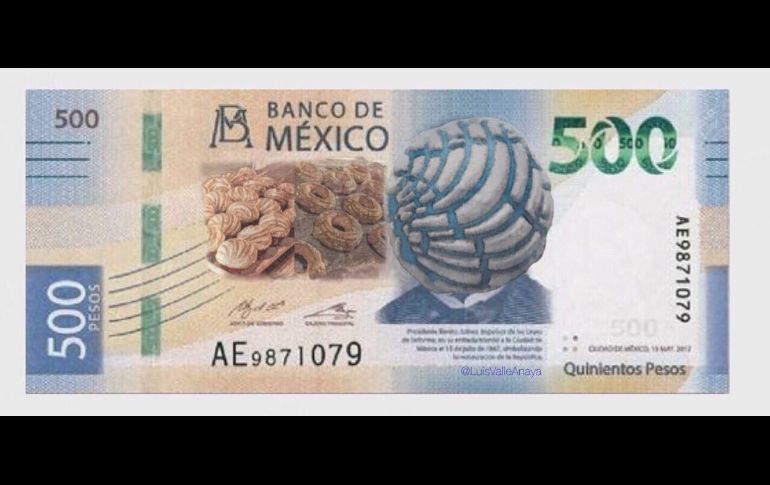 El Banco de México reveló este lunes el nuevo billete de 500 pesos con la imagen de Benito Juárez y los usuarios de redes sociales reaccionaron con humor y con propuestas de otros personajes. ESPECIAL/TWITTER