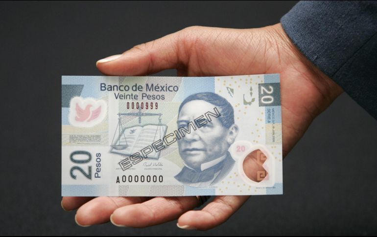 Los billetes serán reemplazados por las monedas de 20 pesos, que actualmente circulan en ediciones conmemorativas. EL INFORMADOR / ARCHIVO