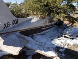 La avioneta con matrícula XB-KQF se impactó contra un árbol al caer. ESPECIAL
