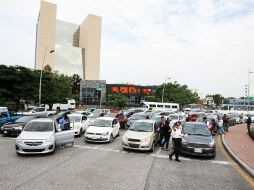 La protesta en la Glorieta Minerva tuvo lugar entre las 10:00 y 12:00 horas. EL INFORMADOR / ARCHIVO