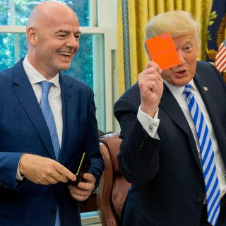 Gianni Infantino y Trump se reúnen en la Casa Blanca