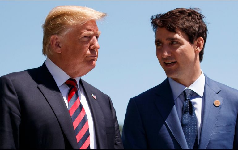 Las diferencias entre Donald Trump y Justin Trudeau atrasaron las negociaciones del TLCAN. AP/E. Vucci