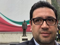 Castañón fue el único que no rindió protesta ni asistió a la sesión constitutiva en la Cámara Alta. TWITTER / @noecastanonr