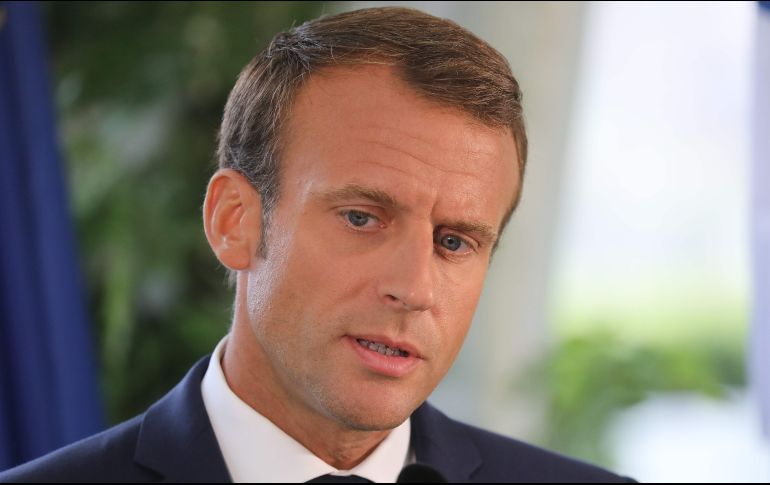 De acuerdo con la encuesta realizada por el instituto BVA, la popularidad de Emmanuel Macron, quien inició su mandato en mayo del año pasado, cae cinco puntos en las últimas semanas. AFP / L. Marin