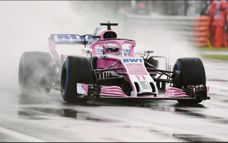 El tapatío Sergio Pérez fue el más rápido en las primeras prácticas libres, celebradas ayer en el Circuito de Monza. AFP
