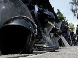 La marcha es resguardada por elementos de la Secretaría de Seguridad de la Ciudad de México (SSPCDMX). NTX/ A. Monroy