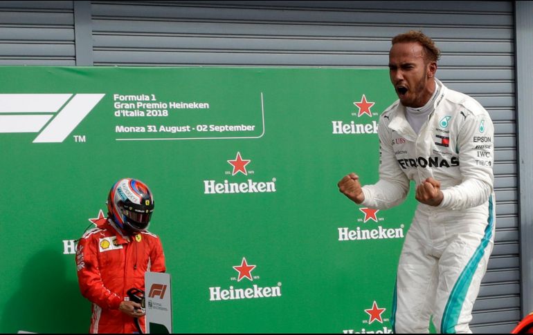 Hamilton lidera el Mundial con 256 puntos, treinta más que Vettel. AP / L. Bruno