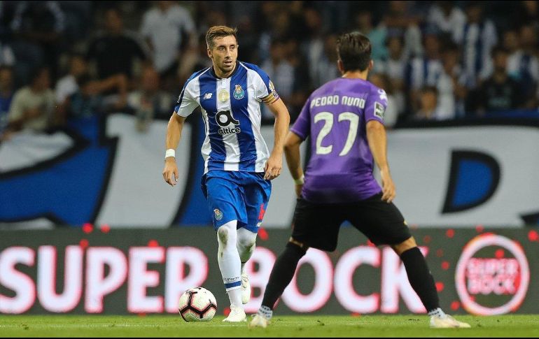 Herrera abrió el marcador con el que es su primer gol de la temporada. TWITTER/@PortoFC