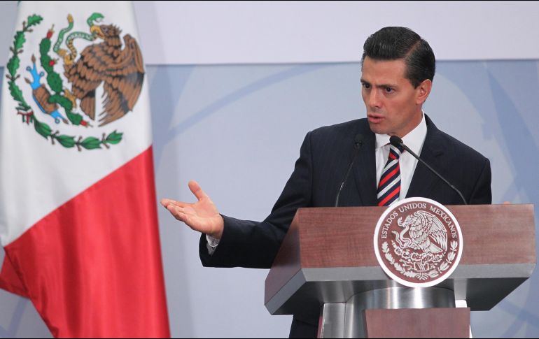 Se espera que la alocución del Presidente Peña Nieto dure poco más de una hora. NTX / ARCHIVO