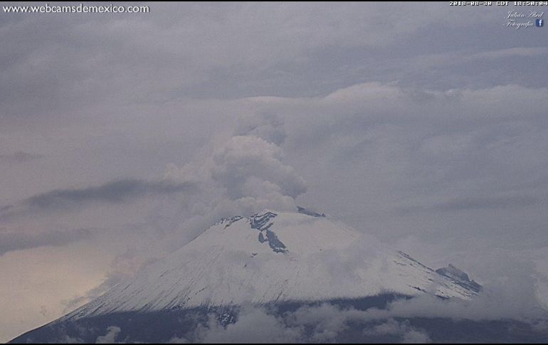 El Semáforo de Alerta Volcánica del Popocatépetl se encuentra en Amarillo Fase 2, razón por la que podría continuar la actividad explosiva de escala baja a intermedia. TWITTER/ @Popocatepetl_MX