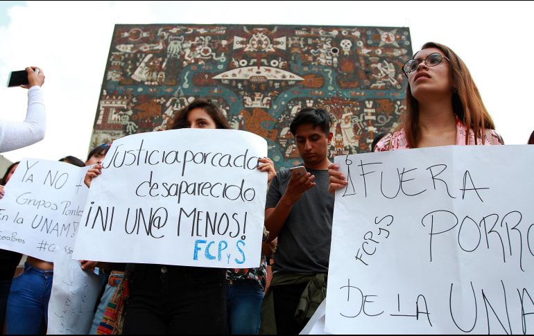 Los estudiantes han manifestado su preocupación e indignación por los hechos y ven como necesidad de desarticular el cuerpo de Vigilancia UNAM. NTX / ARCHIVO