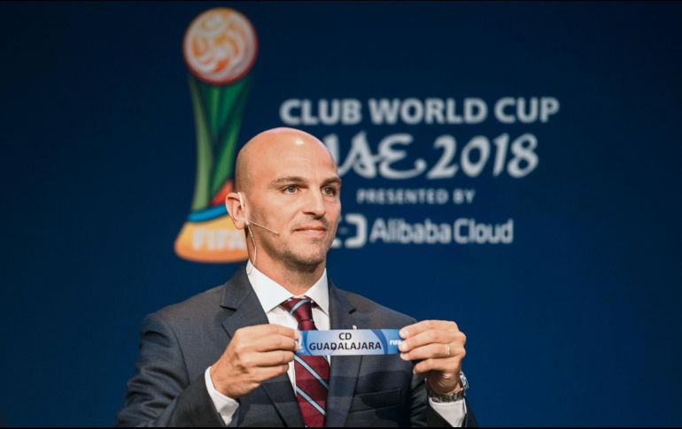 Esteban Cambiasso, mundialista con Argentina, fue la figura presente en el sorteo del Mundial de Clubes celebrado ayer en Suiza. EFE / F. Lanza
