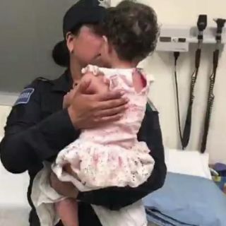 Captan momento en que encuentran a bebé en San Luis Potosí