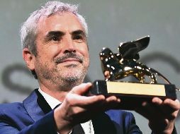 Alfonso Cuarón. El director mexicano con su León de Oro.