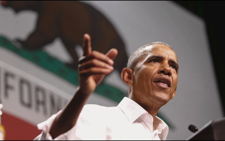 Barack Obama llamó a votar por los candidatos del Partido Demócrata en las elecciones de noviembre. ARCHIVO / AP.