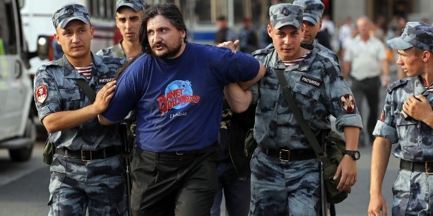 Detienen a 150 personas durante protestas en Rusia