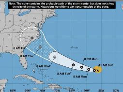 Advierten que una amplia área costera desde el norte de Florida hasta Carolina del Norte debería prepararse para un golpe importante. EFE