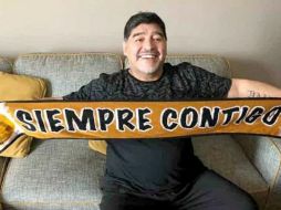 El primer partido que dirigirá Diego Armando Maradona con los Dorados de Culiacán será el próximo 15 de septiembre, cuando su equipo reciba a los Cafetaleros de Tapachula.  TWITTER / @Dorados