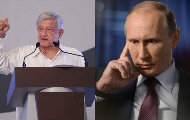 López Obrador se dijo listo para la visita de Putin en el momento más conveniente para el presidente ruso. ESPECIAL