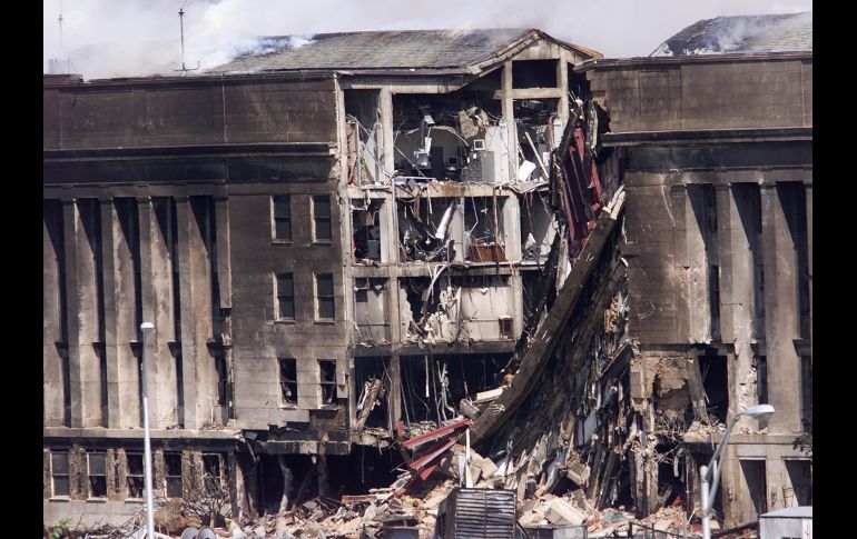 El impacto fue contra la sede del Departamento de Defensa. En el atentado en el Pentágono murieron 184 personas. AFP/ARCHIVO