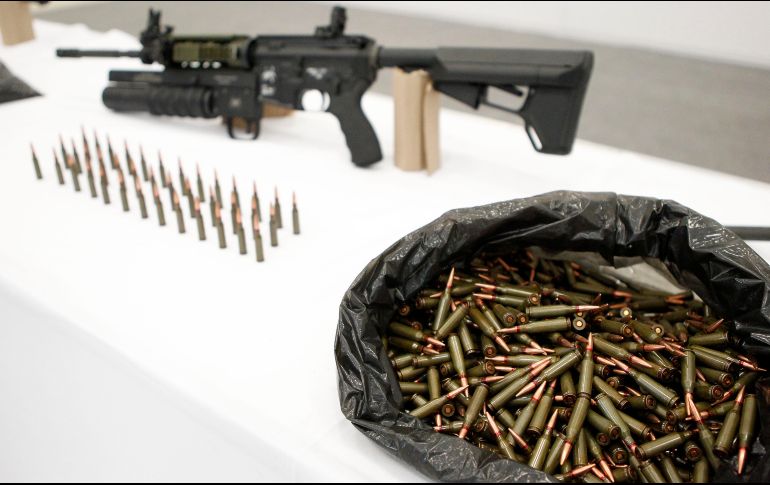 Las armas y los vehículos fueron puestos a disposición del Ministerio Publico de la Federación. EL INFORMADOR/ARCHIVO