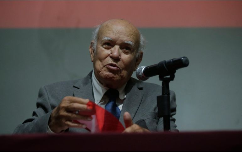 El presbítero José R. Ramírez Mercado recordó a Ruiz Medrano como “uno de los más grandes oradores de México”. EL INFORMADOR/F. Atilano