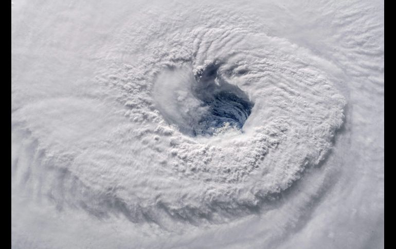 Una cámara de alta definición de la Estación Espacial Internacional de la NASA captó el ojo del huracán 