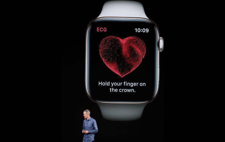 La compañía también presentó su nueva edición de su reloj inteligente, el Apple Watch Series 4, con dos nuevos tamaños, 40 y 44 milímetros.