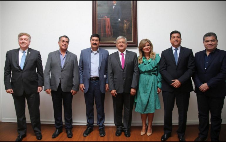 López Obrador se reunió con los gobernadores de los estados fronterizos del norte. NOTIMEX