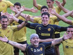 Este jueves, ''El Diez'' trabajará a tope con sus dirigidos. AFP / ARCHIVO