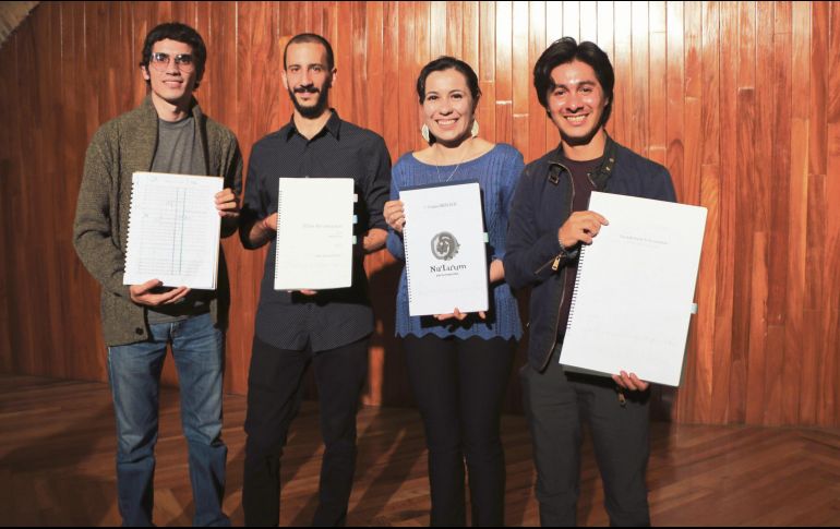 Finalistas: Sergio Olivares Montes, lan Ahued Naime, Cristina García Islas, y Luis Manuel Portillo Lagner. ESPECIAL