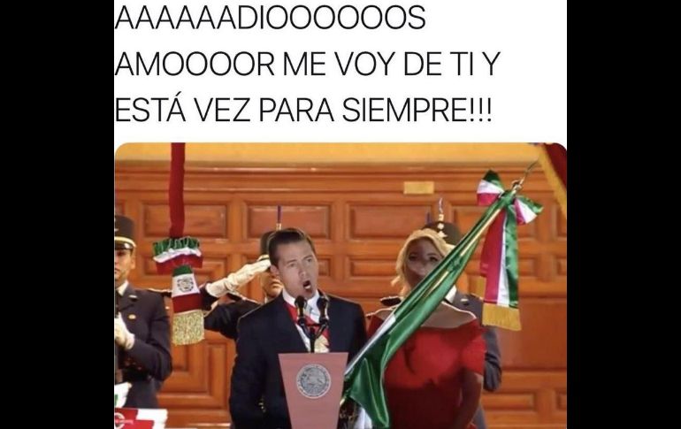 Usuarios de redes sociales reaccionan a la participación del Mandatario Enrique Peña Nieto en la tradicional ceremonia por el Grito de Independencia y al vestido de la primera dama, Angélica Rivera.  ESPECIAL/TWITTER