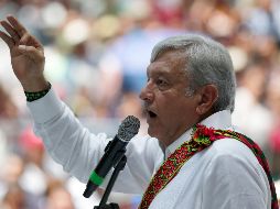 López Obrador participó en un mitin ante unas cinco mil personas. AP / E. Verdugo