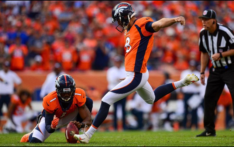 Brandon McManus acertó un gol de campo de 36 yardas a seis segundos del final. AFP / D. Bradford