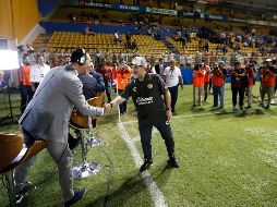 El ex futbolista argentino debutará en el estadio Banorte contra Cafetaleros de Tapachula. AP/E. Verdugo