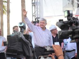 López Obrador ofrece disculpas usar el término bancarrota. NTX / A. Monroy