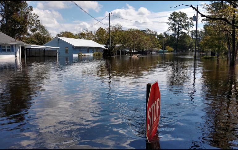 El gobernador de Carolina del Norte advirtió que las inundaciones provocadas por “Florence” están lejos de terminar. AP / G. Whitley / Sun Journal