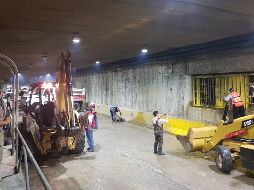 Afirmaron que las labores se realizan con el objetivo de reabrir el túnel lo antes posible, pero que se trata de “una labor algo lenta”. EL INFORMADOR/ J. Armendáriz