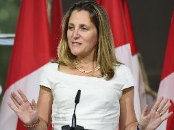 Chrystia Freeland tendrá encuentros con el representante comercial estadounidense, Robert Lighthizer. AFP/E. Baradat
