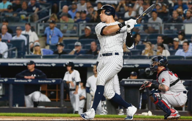 Frío. Aaron Judge volvió a la caja de bateo después de su lesión y se fue en blanco. AFP /