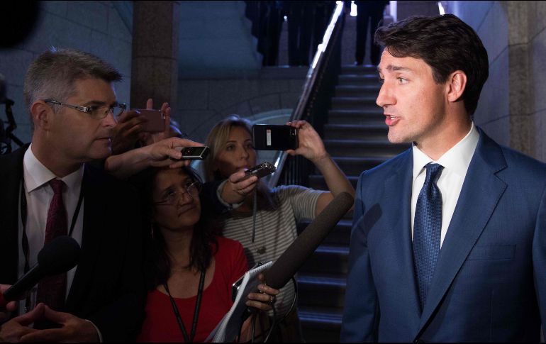 En la sesión parlamentaria previa, Trudeau sugirió que Ottawa espera un mayor movimiento por parte de los negociadores estadunidenses a fin de llegar a un punto de coincidencia comercial. AFP/ L. Hagberg