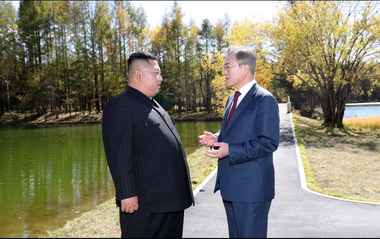 Kim y Moon sostuvieron una encuentro en Corea del Norte. EFE / Prensa Pyonhyang