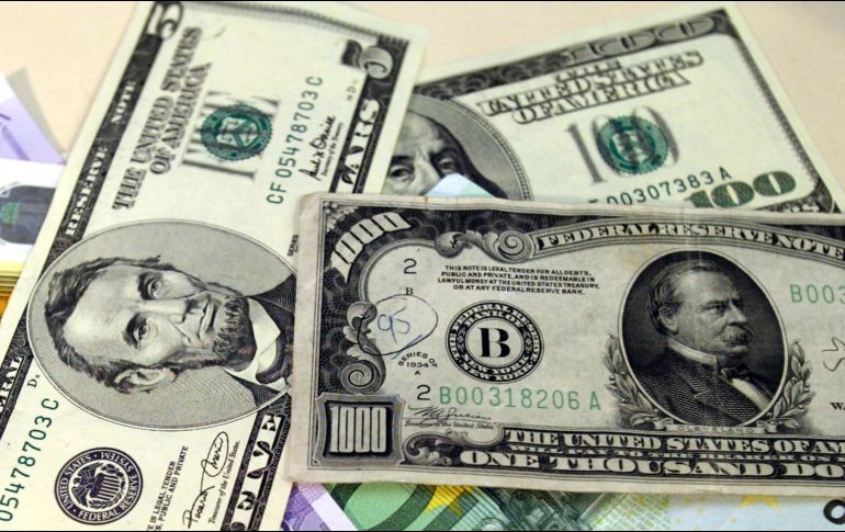 El Banco BASE prevé que el tipo de cambio de este día oscile entre 18.65 y 18.85 pesos por dólar en cotizaciones interbancarias a la venta. EL INFORMADOR / ARCHIVO