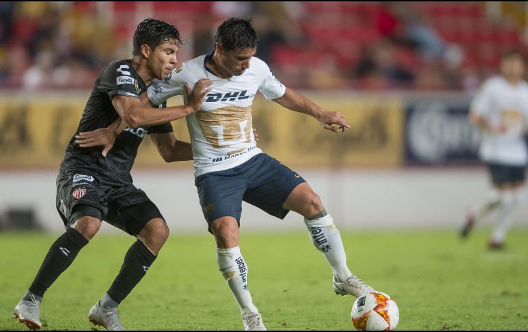 La UNAM suma cinco victorias, dos empates, dos derrotas y 17 unidades en nueve jornadas disputadas hasta ahora. MEXSPORT/ARCHIVO