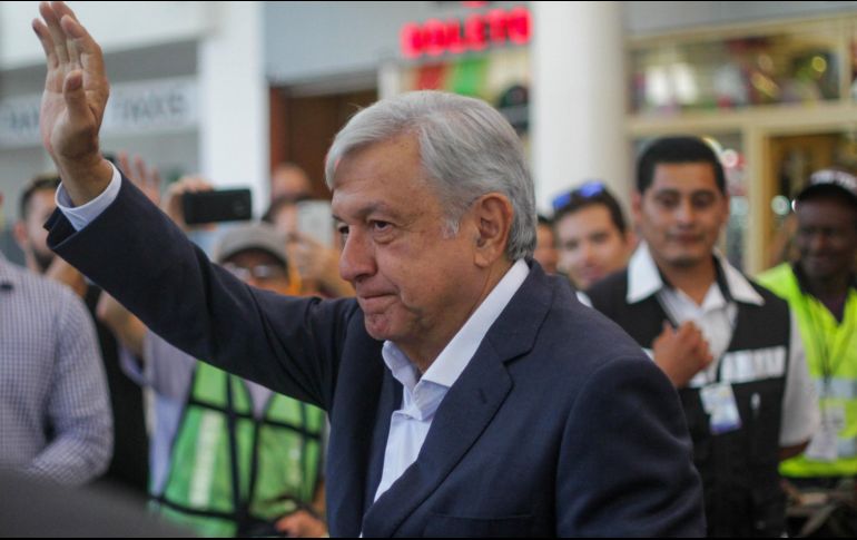 Andrés Manuel López Obrador participa en un mitin en la ciudad de Tijuana. EFE/J. Terriquez